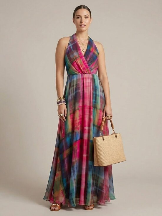 Leslie Fay Dresses & Skirts - Plus Size Tie Dye Maxi Dress